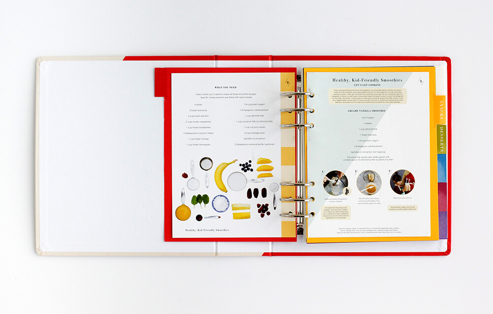 Recipe journal popup